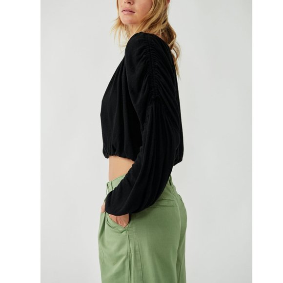 Free People Black Blouse - NWT - Picture 6 of 7